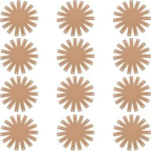 FREEBLOSS 12pcs 직조 바구니 베이스 7.87인치 제작 초보자용 양식 종이 템플릿 부활절 활동 용품 골판지