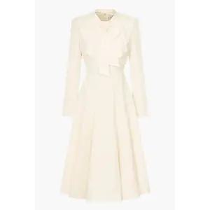 [LINE](신세계 사우스시티)[라인어디션] (N755) 러플 카라 플레어 원피스 (NWOPPJ0500B)