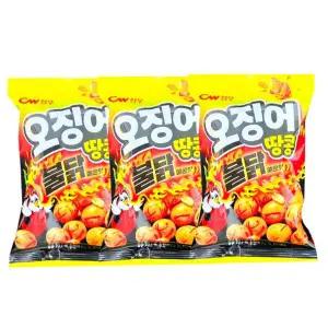 CW청우 E2I6H3U2 불닭오징어땅콩 98g (3개)