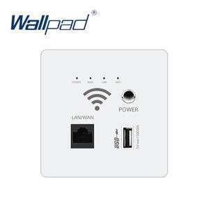 48V POE 전원 공급 장치 4가지 색상 300M 벽 매립형 무선 WIFI AP 라우터 PC 패널 USB 콘센트 벽면 충전기