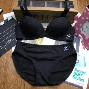 [3단계]베이직 블랙80B 주니어속옷 주니어브라 세트