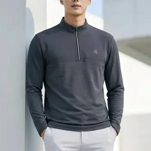 남성 봄 가을 긴팔 기능성 티셔츠 캠핑 등산 김영주 골프 리벌스 집업 1123