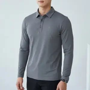 남성 사방스판 아이스 냉감 긴팔 등산 티셔츠 김영주 골프 그리드 카라 1120