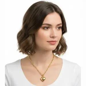 MUST IT_휴먼메이드 25FW HEART SILVER NECKLACE HM29GD071 GOLD) 하트 실버 목걸이)