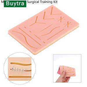 의대생 1pc 실리콘 스킨 패드 봉합 훈련 키트 외과 의사를위한 상처 의료 실습 학생을위한 외상