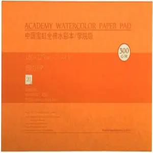 MEEDEN 5X7 수채화 종이 블록 20매(140파운드/300gsm) 매끄러운 표면 100 면 핫 프레스 페인팅 및 드로잉을