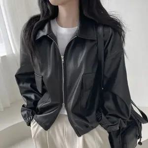 투웨이 집업 여성 가죽 자켓 레더 가죽자켓 투웨이 여성레더자켓 집업