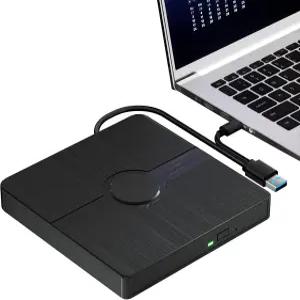 Wabacon 외장 블루레이 드라이브 읽기/쓰기 기능을 갖춘 BD 플레이어 USB 3.0 및 Type-C CD/DVD 버너 3D