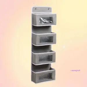 공간활용 방용 좁은 수납 포켓 정리함 벽걸이 도어vwx505