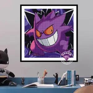 포켓몬 보석십자수 캐릭터 비즈 어린이 장식 집콕 보석 만들기 큐빅 캔버스 팬텀