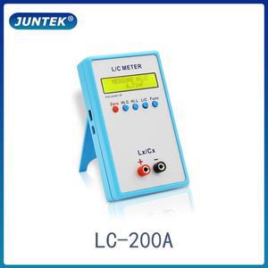 JUNTEK LC-200A 디지털 LCD 커패시턴스 인덕턴스 미터 1pF-100mF 1uH-100H