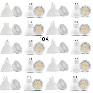 10x 디밍이 가능한 LED 램프 GU10 전구 스포트라이트 220V MR16 GU5.3 COB 칩 30도 빔 홈 오피스 조명