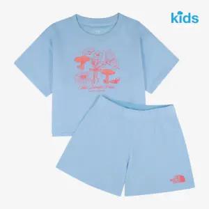 [노스페이스키즈]노스페이스 키즈 걸즈 리보니 세트 LIGHT_BLUE NT7US34U