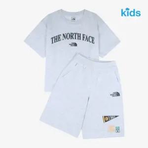 [노스페이스키즈]노스페이스 키즈 키즈 캠프플래그 크루세트 HEATHER_GRAY NT7US16S