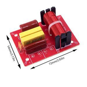 80W 스피커 주파수 분할 보드 DIY 모듈 2 웨이 트레블베이스 하이파이 오디오 크로스 오버 필터 분배기