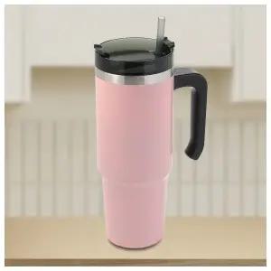 써머원 보온보냉 빨대 텀블러(900ml) (핑크)