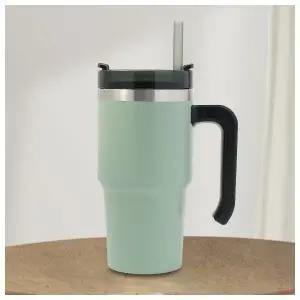 써머원 보온보냉 빨대 텀블러(600ml) (카키)