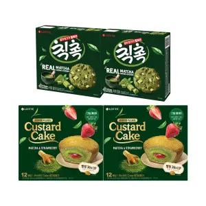 칙촉 말차 180g x2개+카스타드 말차n딸기 288g x2개
