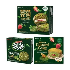 롯데 말차 시리즈 3종 (칙촉,몽쉘,카스타드) x1