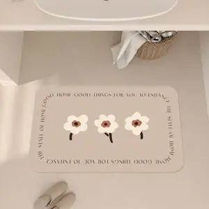 [골드스마일]물흡수 화이트 블랙 주방 면규조토 발매트 침대 카페