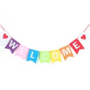 웰컴 파티 가랜드 WELCOME 장식 입구 입학식 환영 배너