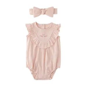 [롯데백화점]밍크뮤 (PH)플라워쭈글이바디수트SET 34370-040-10