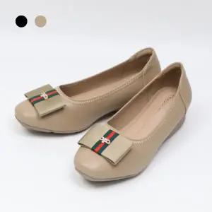 페조 여성 큐빅 펌프스 스퀘어토 웨지힐 구두 4cm PZSL-MJ-5169