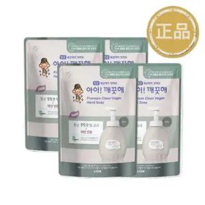 아이깨끗해 핸드워시 프리미엄 클린비건 400ml 리필 x 4개