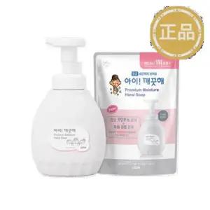 아이깨끗해 프리미엄 모이스처 퓨어로즈 450ml용기 x 1개 + 400ml리필 x 1개