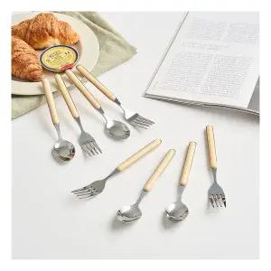 모던하우스 ON 심플 커트러리 디저트스푼포크세트 8P 버터크림1236424