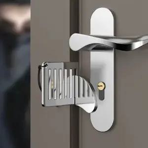 간편 휴대용 여행용 안전 도어락 잠금 장치 dHN7+4ury