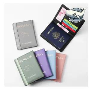 여행용 여권 케이스 실용적인 포켓 수납 깔끔한 NJE2+6OXu