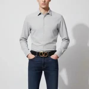 남성 V 로고 시그니처 벨트 3Y2T0Q90 ECU 0NO 23F)