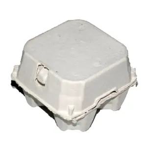 백색 4구 휴대용 밀폐형 종이계란판 계란케이스 휴대용계란케이스