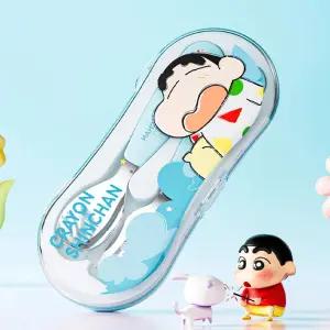 짱구 스푼포크 케이스세트-블루 스푼포크 캐릭터식기 스푼 포크