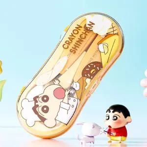 짱구 스푼포크 케이스세트-옐로우 스푼포크 캐릭터식기 스푼 포크