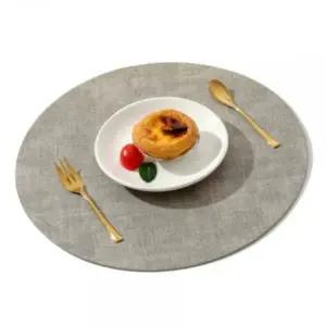 [골드스마일]예쁜식탁깔개 원형 식탁 테이블 매트 그레이