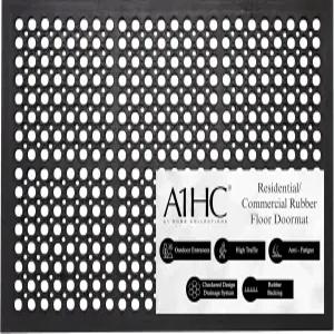 A1 홈 컬렉션 배수구가 있는 다용도 고무 바닥 매트 작업장 레스토랑 주방 바 영역 상업용 산업용 피로