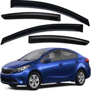 라이트로닉 내구성이 뛰어난 아웃사이드 마운트 오토 벤트 윈도우 바이저 2014-2018 기아 포르테