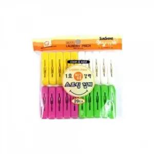 [SBD] 세탁 강력 20p 세탁용 빨래 클립 집게 빨래용