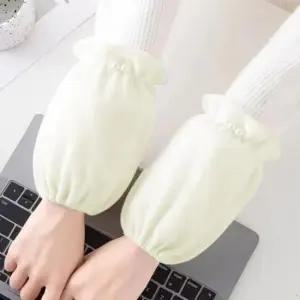 사무토시 3컬러 사무실 작업 팔토시 소매커버 진주 숏 벨벳토시