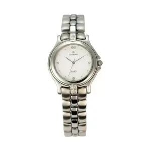 카리타스 다이아몬드 텅스텐 여성 명품 예물 선물 고급 원형 메탈 손목 시계 / C208F