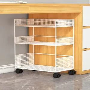 간이 책장 정리함 이동식 미니 철제 북카트 선반 책꽂이