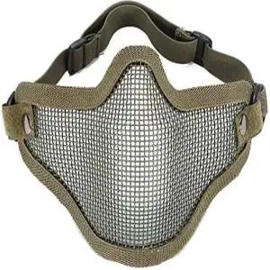 MECO(TM)매트릭스 언 페이스 카본 스틸 스트라이커 메탈 메시 하반신 마스크(군용 그린)