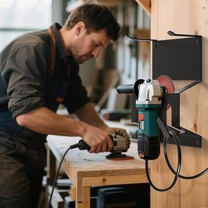 앵글 그라인더 홀더 벽걸이형 안전 공구 전동 보관 와이어 스탠드 브래킷 헤비 듀티