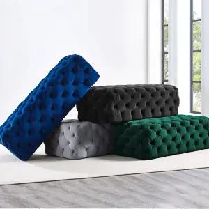 북유럽 침실 거실 벤치소파 직사각 스툴의자