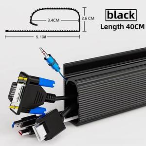 40cm PVC 책상 케이블 레이스웨이 케이블 케이블 채널 아래 코드 관리 책상 트레이