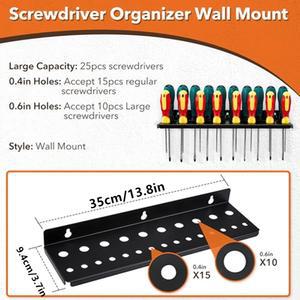 도구 주최자 마운트 금속 도구 주최자 펜치 드라이버 마운트 스크루 차고 워크샵