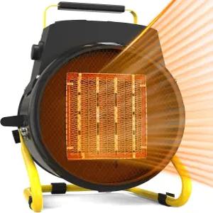 2S 고속 난방 과열 방지 온도 조절기 실외 온실 방 차고 텐트 실내용 Patio-1500W 휴대용 전기 히터용