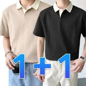 남성 카라 반팔티 데일리 슬릭넥 피케 티셔츠 반팔티 여름티 티셔츠